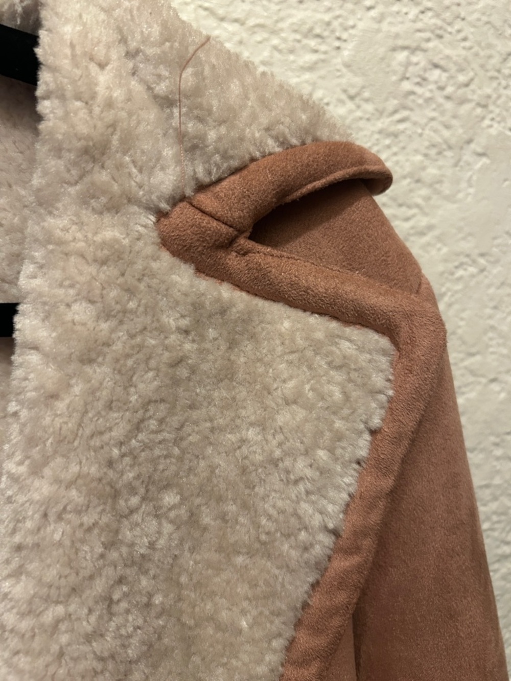 ASOS Women's Cream and Tan Teddy Jacket - Picture 4 of 7